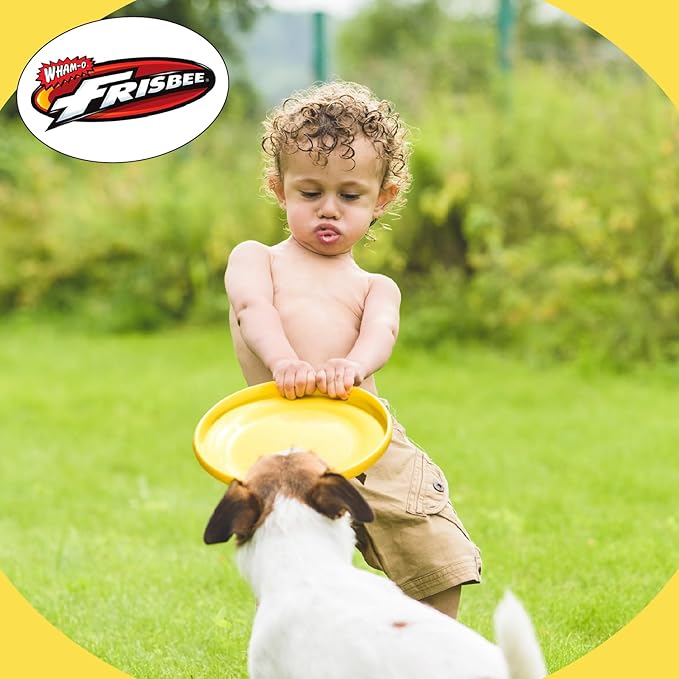 Wham-O Frisbee Fastback Flying Disc, 9.35 Inch Dog-Friendly Lightweight Sports Disc Toy for Outdoor Beach Backyard Games,Team Sports and Family Fun - 100g