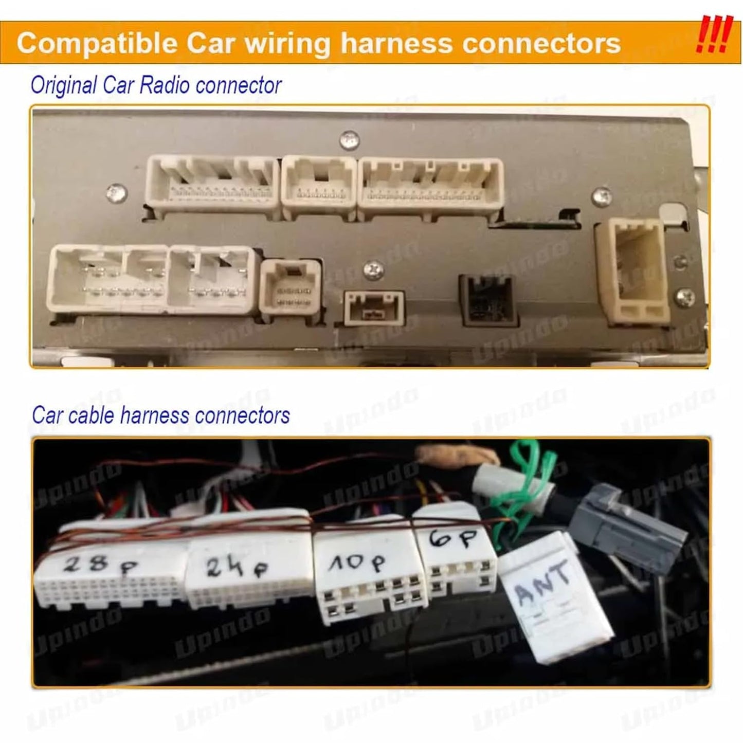 Bestycar 16pin RAV4 Car Radio Stereo Power Retrofit Wiring Harness Adapter fits for Toyota Camry Corolla Highlander