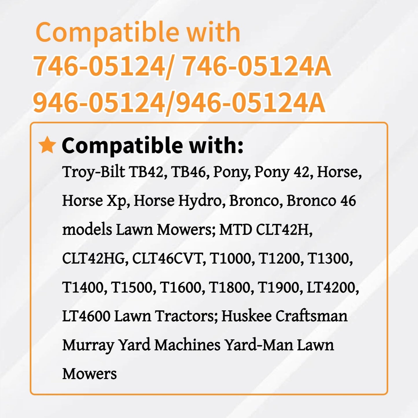 HMETTADC 946-05124A 746-05124A Deck Engagement Cable 32 Inch Compatible with MTD Craftsman Troy-Bilt Pony Bronco Huskee LT4200 746-05124A 746-05124 946-05124 TB42 TB46 T1000 T1100 Lawn Mower