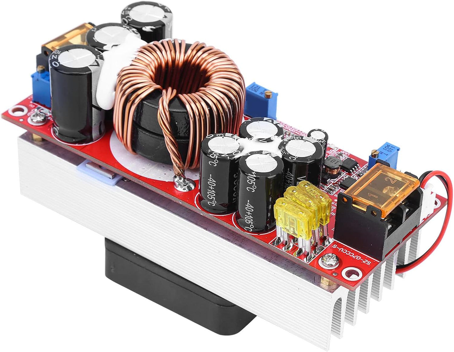 YUEHISY 1500W 10-60V 12-97V Boost Module, DC to DC to Step Up Converter with Smart Fan, Power Supply Module for Solar
