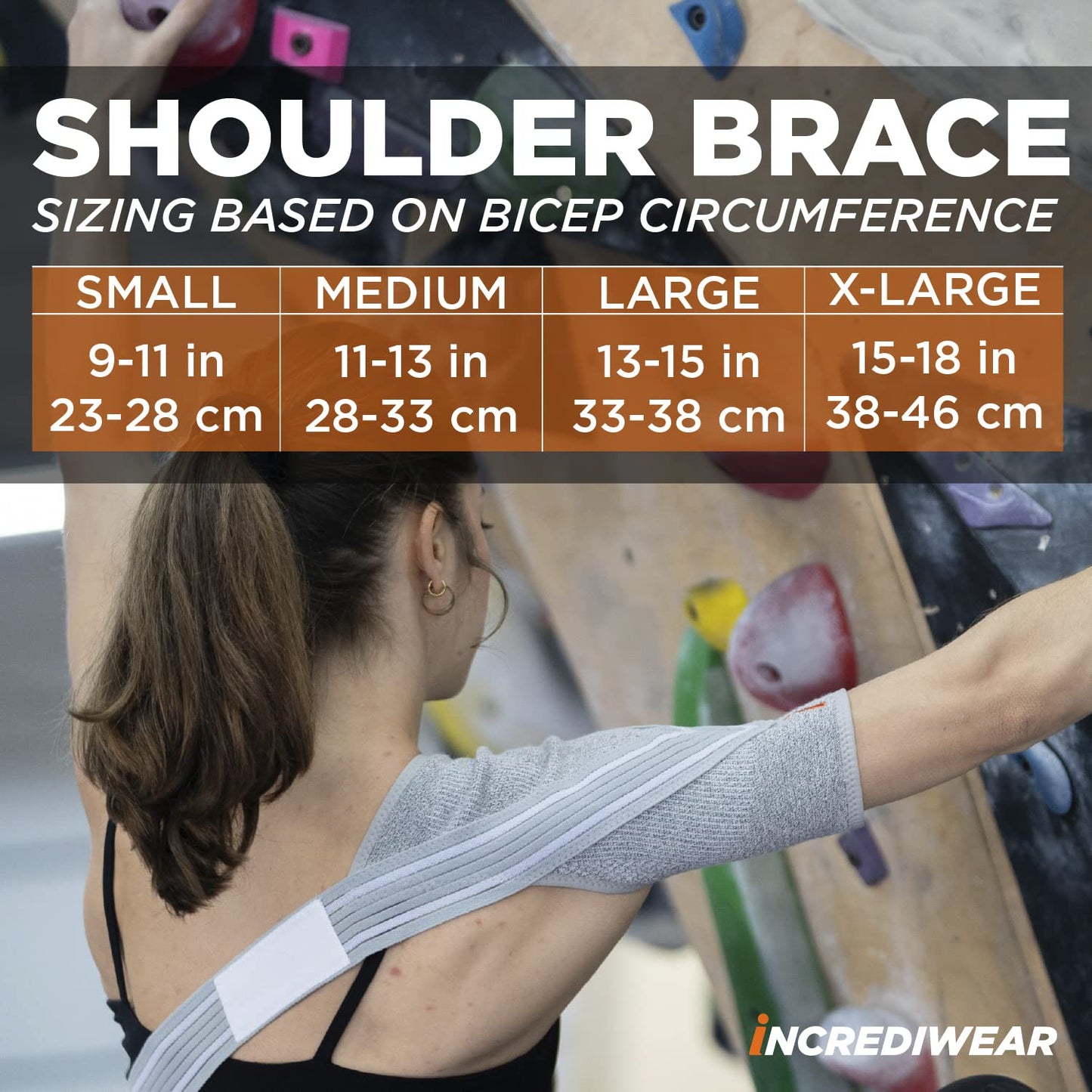 Incrediwear Shoulder Brace for Men and Women – Shoulder Support Brace Supports Shoulder Recovery & Shoulder Pain Relief, Reduces Inflammation and Swelling, Designed for Left & Right Shoulder (Large)