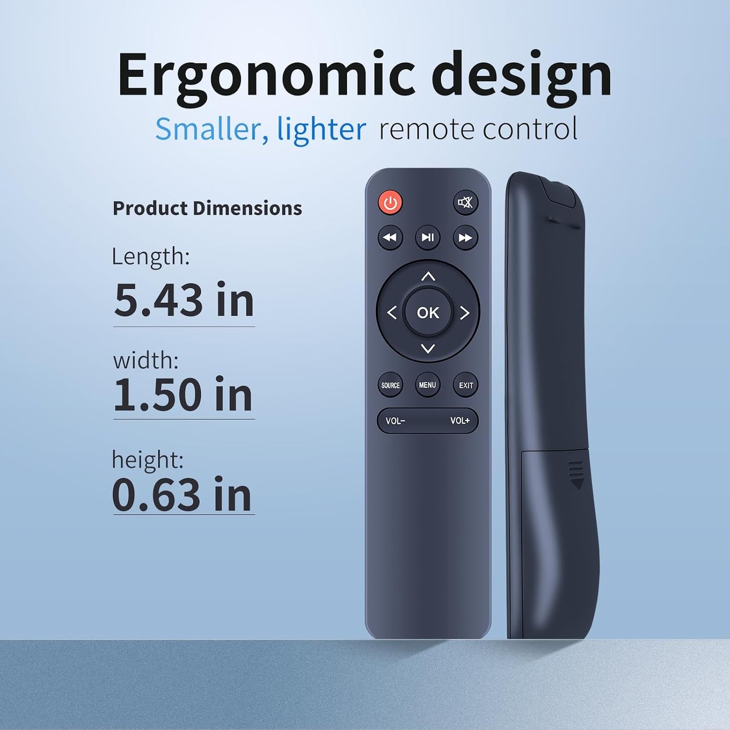 ZWP C10 C1 1080P Replacement Remote Control for HOMPOW Native Full HD BT Portable Mini Projector