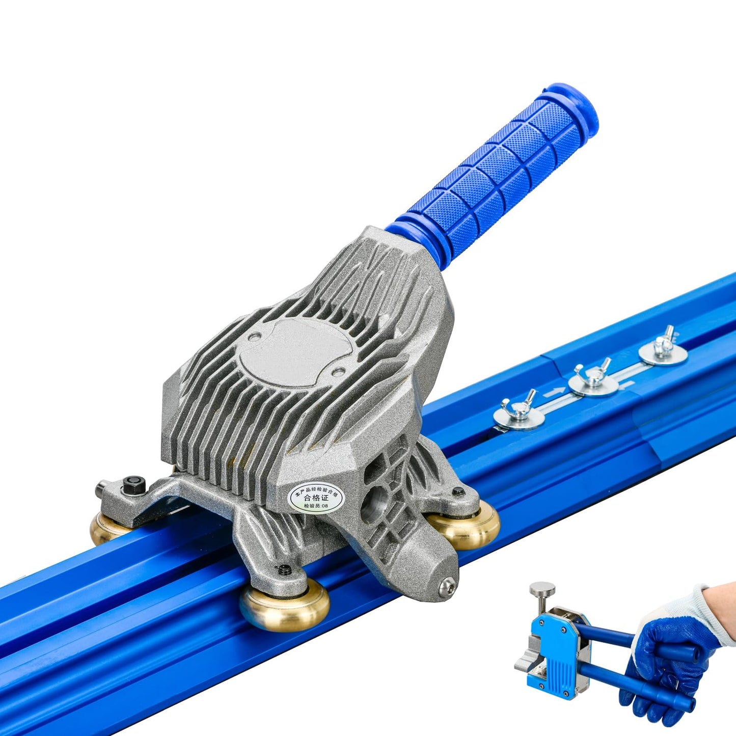 SDLOOL 87 Inch Manual Tile Cutter, for Large format Ceramic Porcelain Tiles, Professional Porcelain Slab Cutting Machine with Double Rails Design Table Tile Cutter Hand Tools