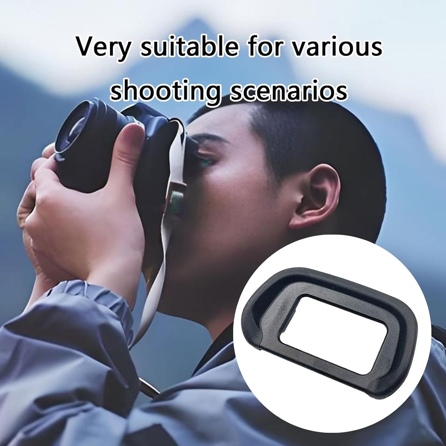 Zeizafa 1PC EOSR10 EOSR10 (OEM) Eyepiece Eyecups View Finders Eye Cup for Eosr Hard Camera Parts Viewfinders Eyecups