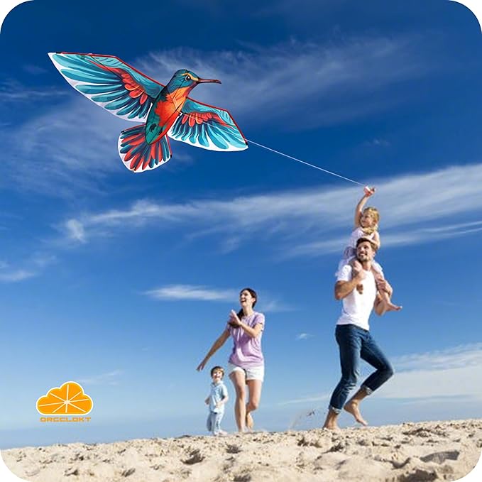 ORGCLDKT- 3D Lifelike Style Bird/Eagle Kite, Super Easy to Fly with, Ideal for Kids, Adults, Girls, Boys. Kites for The Beach, Grassland, Hiking