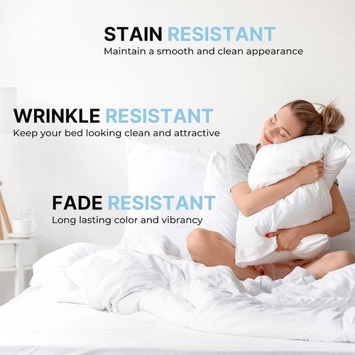 King Pillow Cases by [Brand Name] - Ultra Soft Hotel Quality Covers | Comfy, Wrinkle-Free, 4-Piece Set - Cream