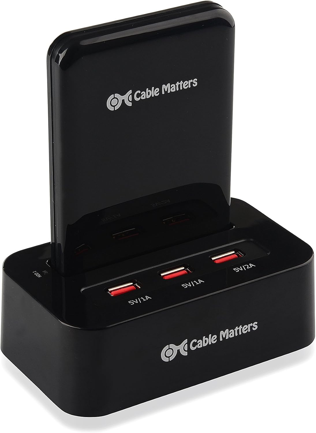 Cable Matters 3.0 2.5 Inch 3-Port SuperSpeed USB SATA Hard Drive Docking Station with USB Charging Hub