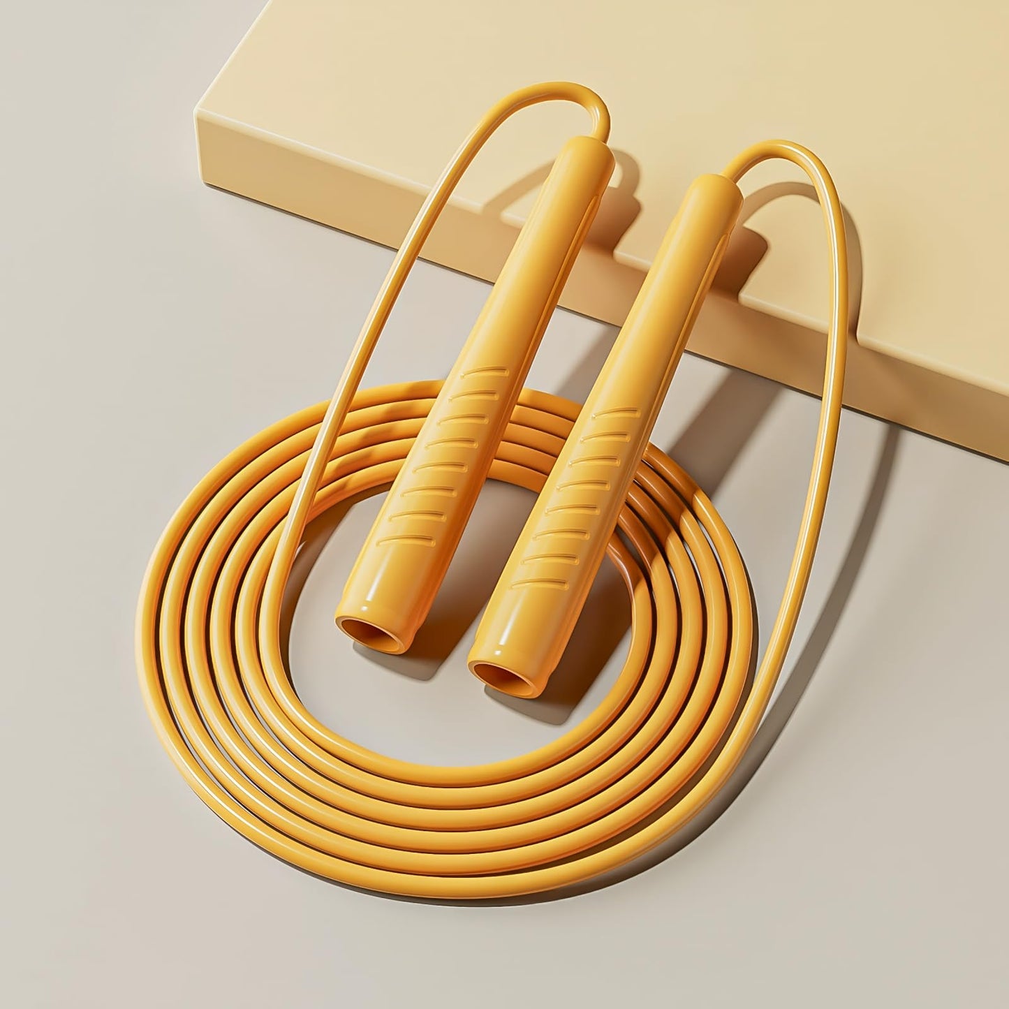 Jump Ropes Kids, Adjustable Children Jump Rope with ABS Handles and PVC Rope for Child Student Toddler (Yellow)