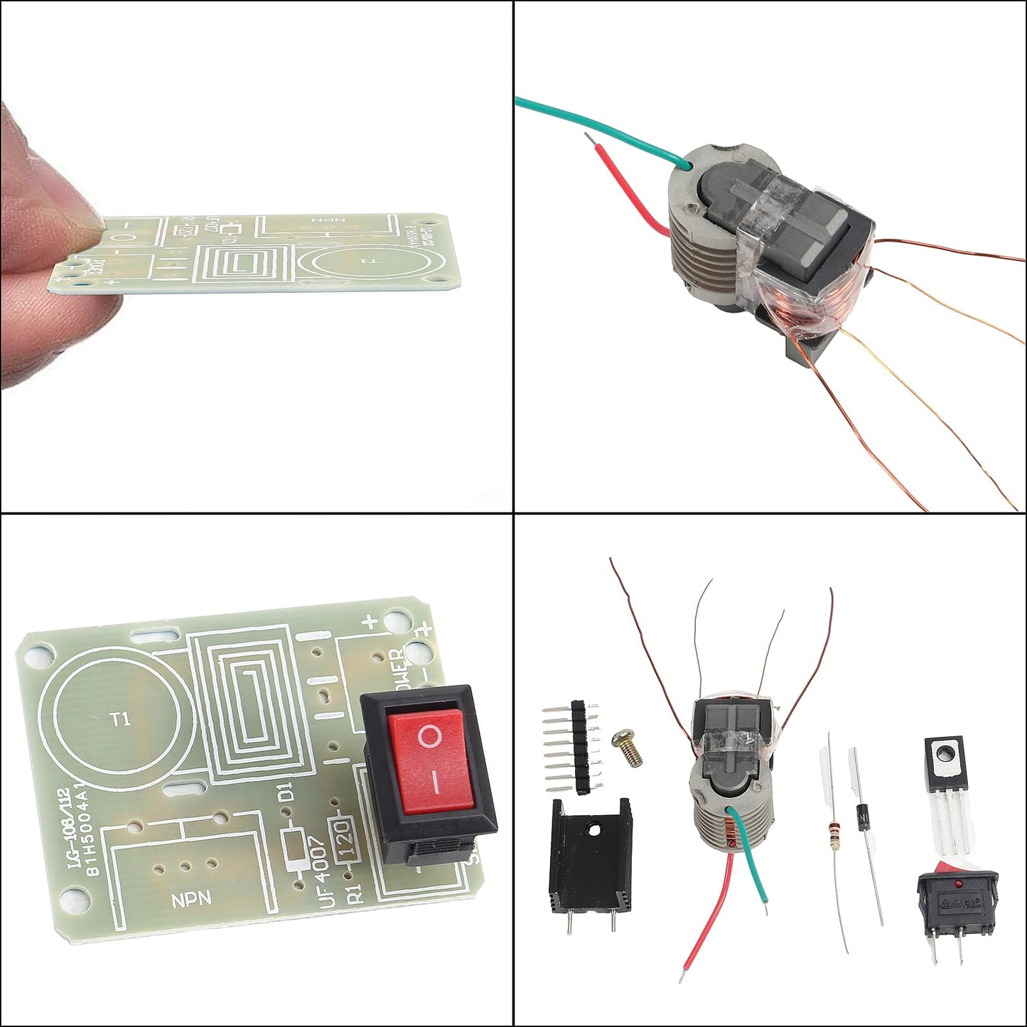 AEDIKO 5 Sets High Voltage Generator 15KV High Voltage Generator Inverter Arc Igniter Coil Module Disassembled Parts (5 Sets)