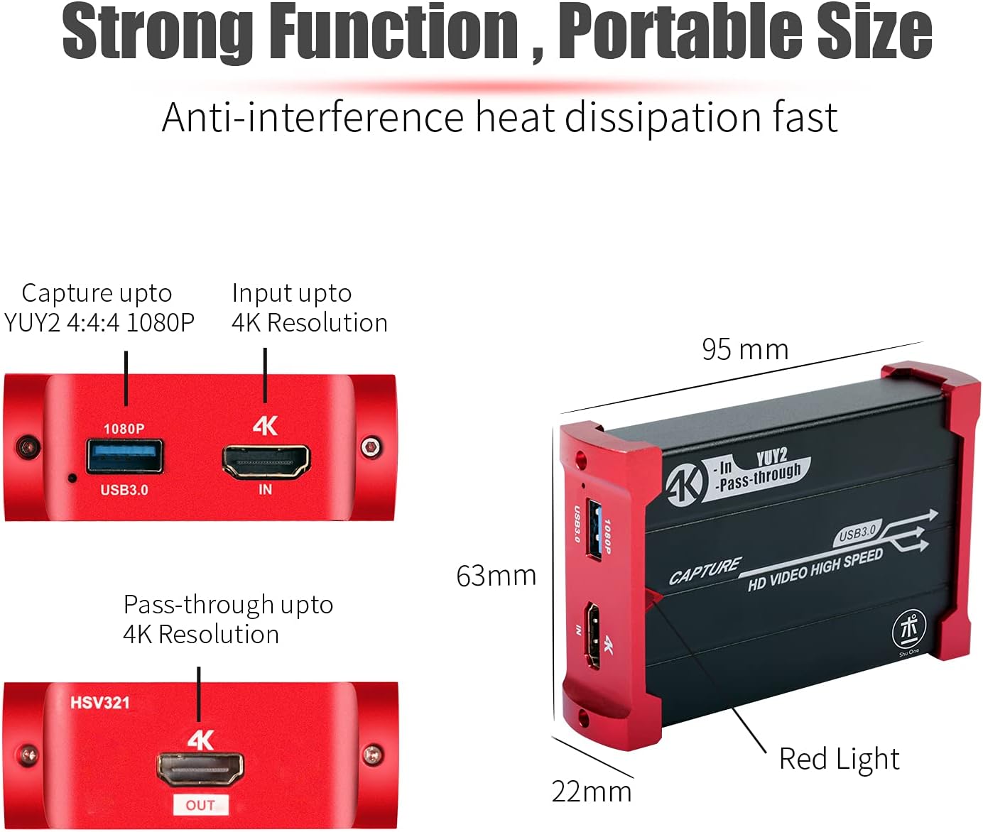 Mirabox Switch,USB3.0 1080P 60FPS 4K@30Hz PS4 PS5 Capture Card for Nintendo Video Audio Capture Card,Support Input