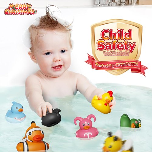 Advent Calendar - Rubber Ducks Bath Toys for Boys & Girls | 24-Day Christmas Countdown Gift