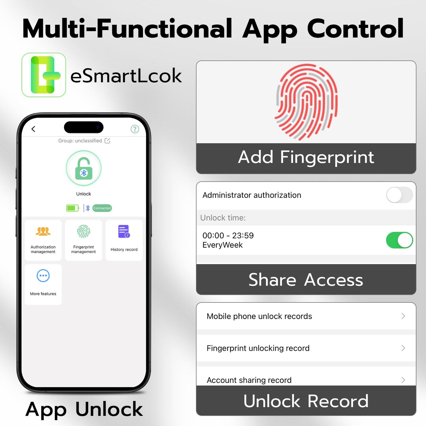 Fingerprint Padlock,Smart Padlock with APP Unlock,Fingerprint Locker Lock,USB Rechargeable for Gym Locker,Locker, School,Storage, Luggage