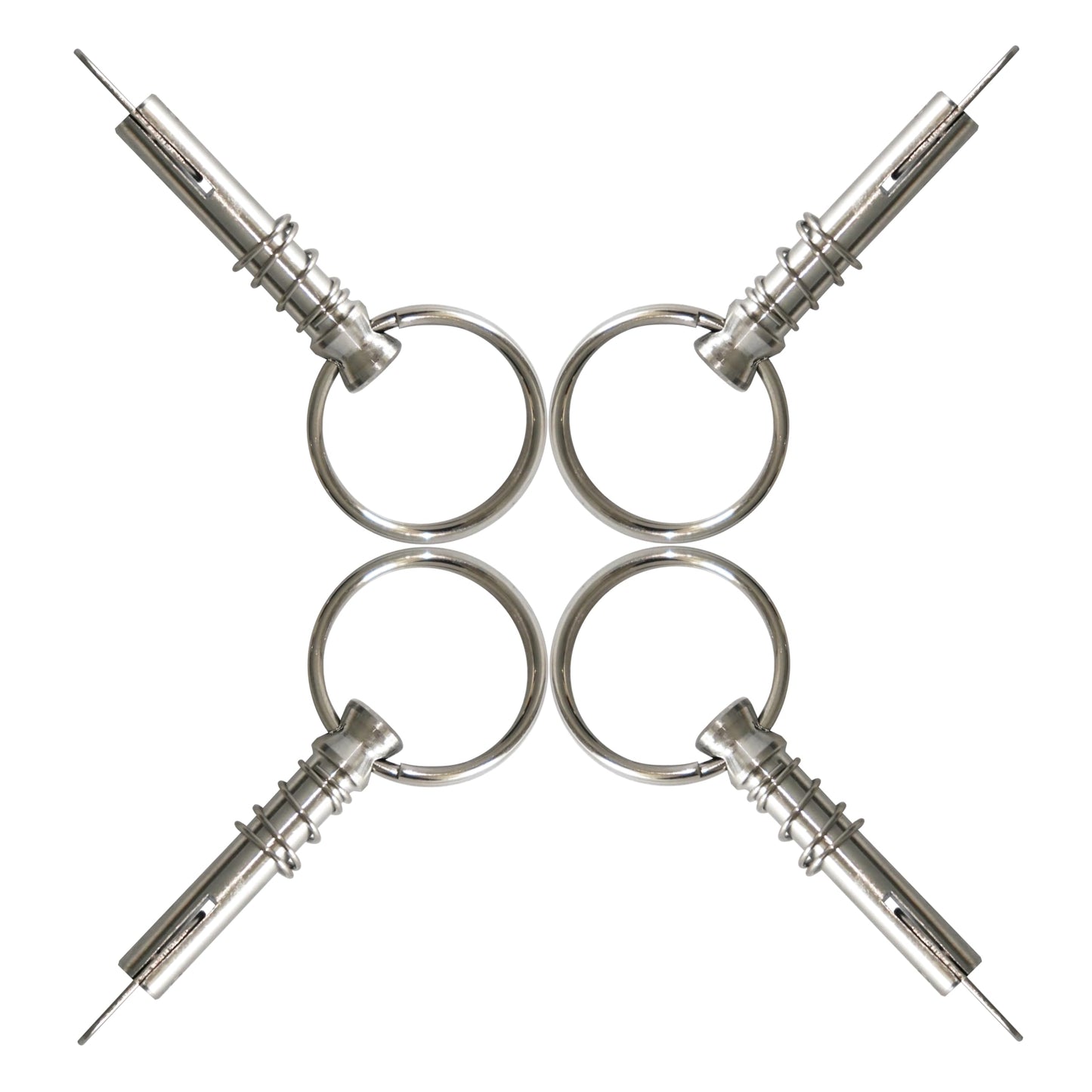 DNB Quick Release Pin - 8 Pcs Marine Grade 316 Stainless Steel 1/4" Diameter Bimini Top Pins - with Pull Ring