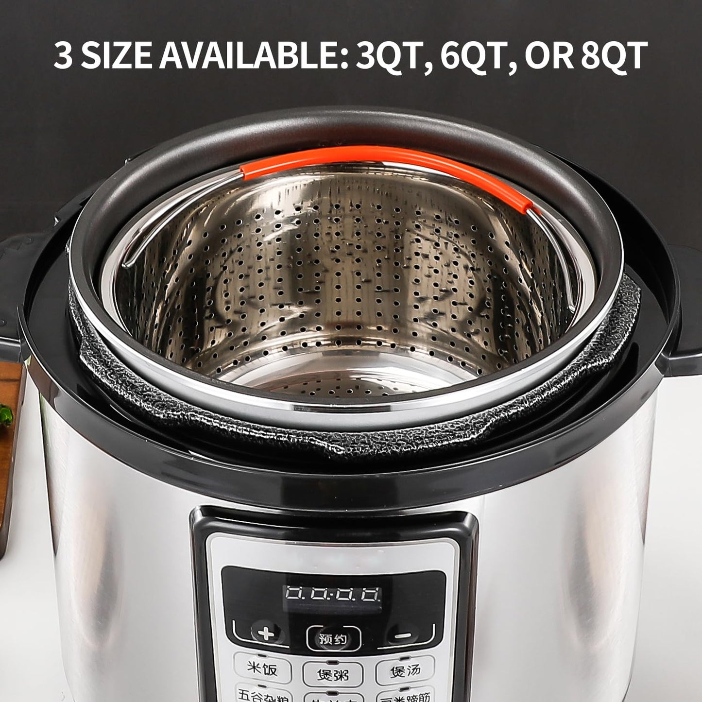 Steamer Basket for Instant Pot, Stainless Steel Vegetable Steamer Basket Insert for Pots (3qt)