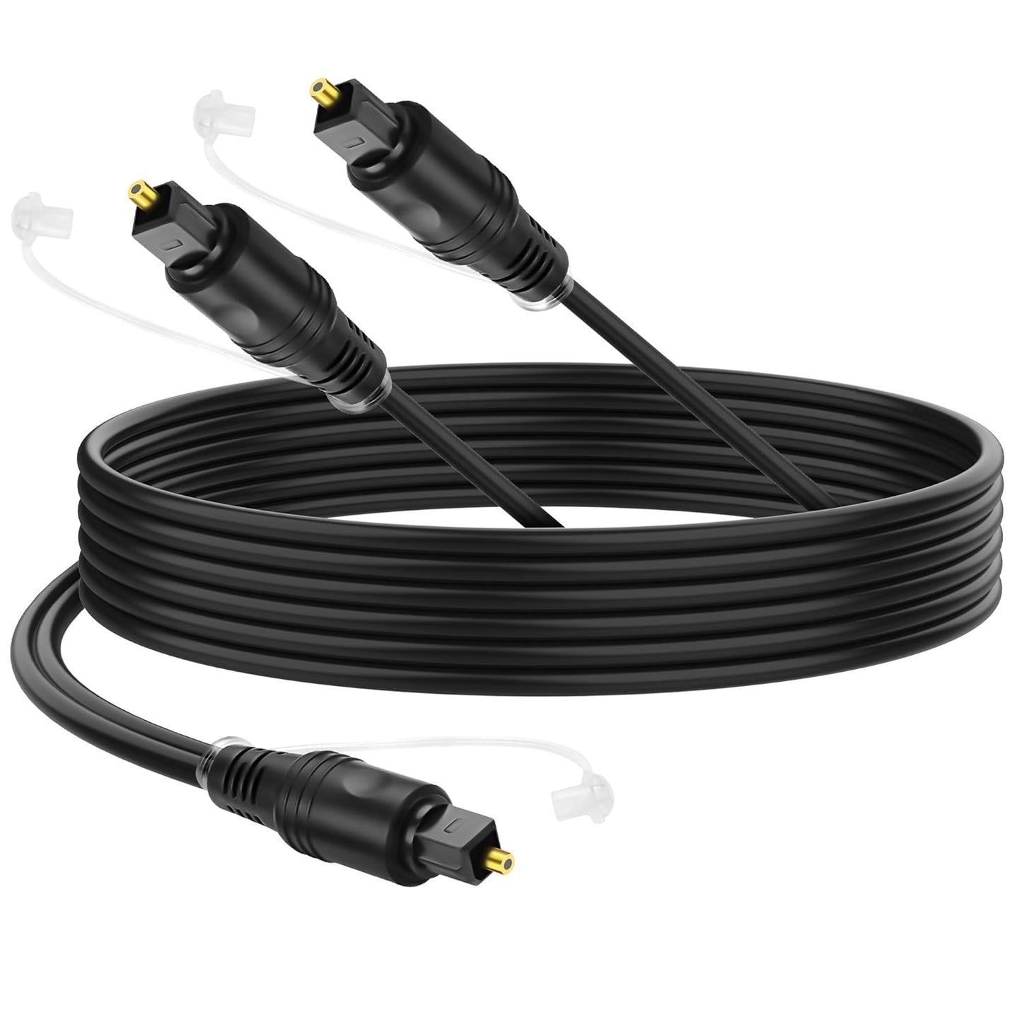 1 2 1 2 PS5/PS4,TVReceiver -1.5M/4.9FT XMSJSIY to Toslink Digital Optical Splitter Male in Male Out Fiber Optic Audio