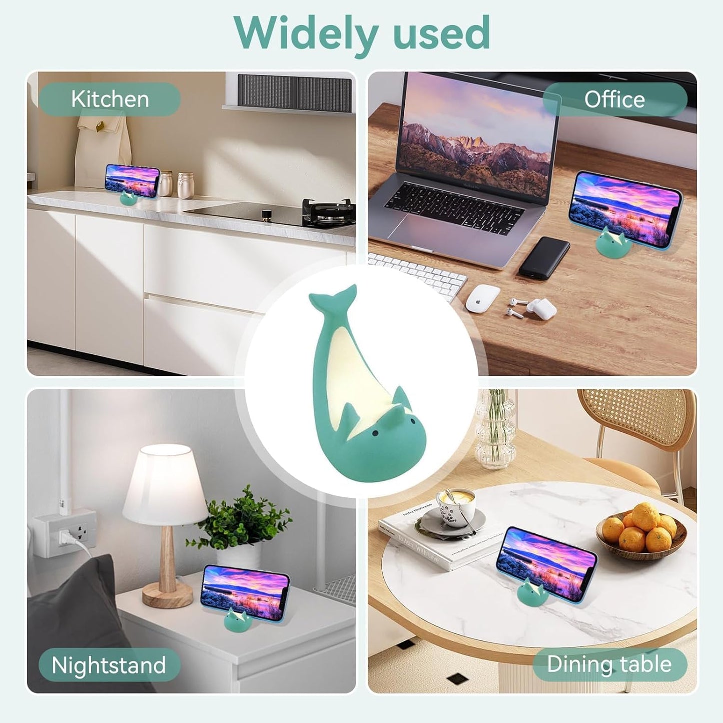 Cyrank Cell Phone Stand, Cute Dolphin Phone Holder Smartphone Stand Smartphone Holder for Desk Office Home Decor