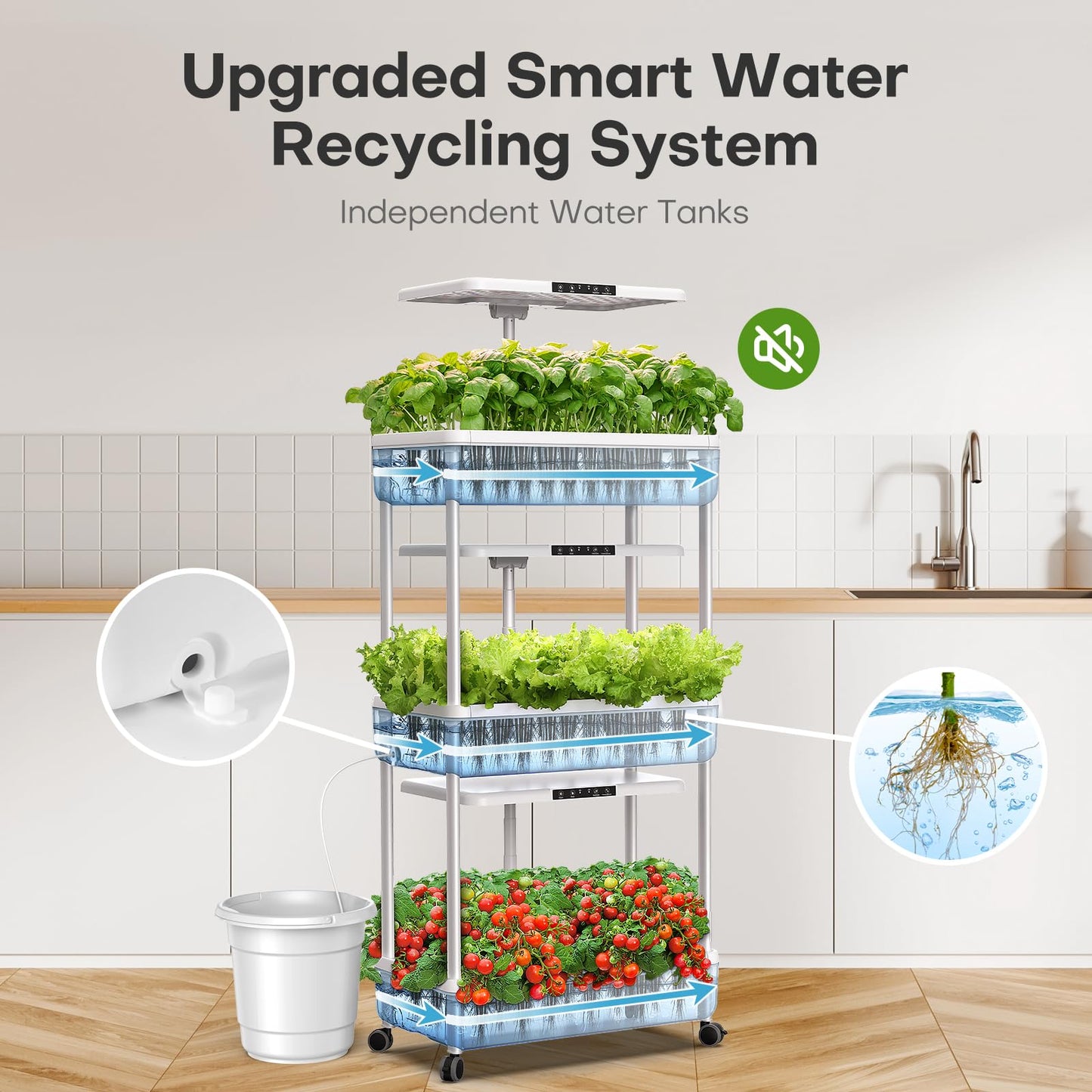Hydroponics Growing System Indoor Garden with 167pcs Seed Compatible