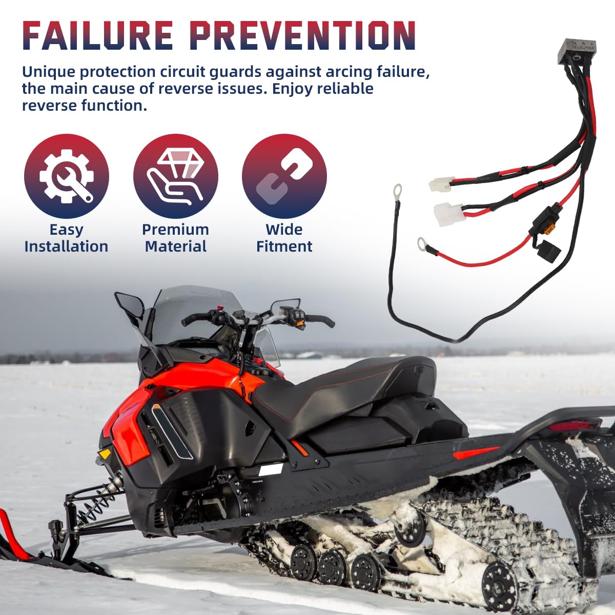 Reverse Motor Servo Fix for Ski-Doo XP Renegade ACE 1200 TNT GTX 900 GSX 2009-2018 Relay Protection Kit