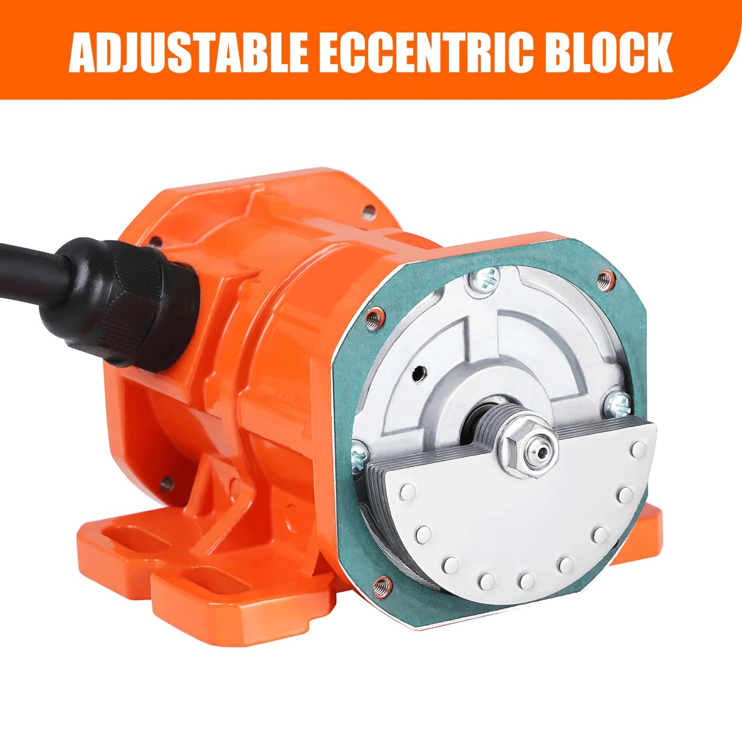 Vibrator Motor for Salt & Sand Spreader and Concrete Mixer 5000rpm 100W DC12V Aluminum Alloy Case Concrete Vibrator