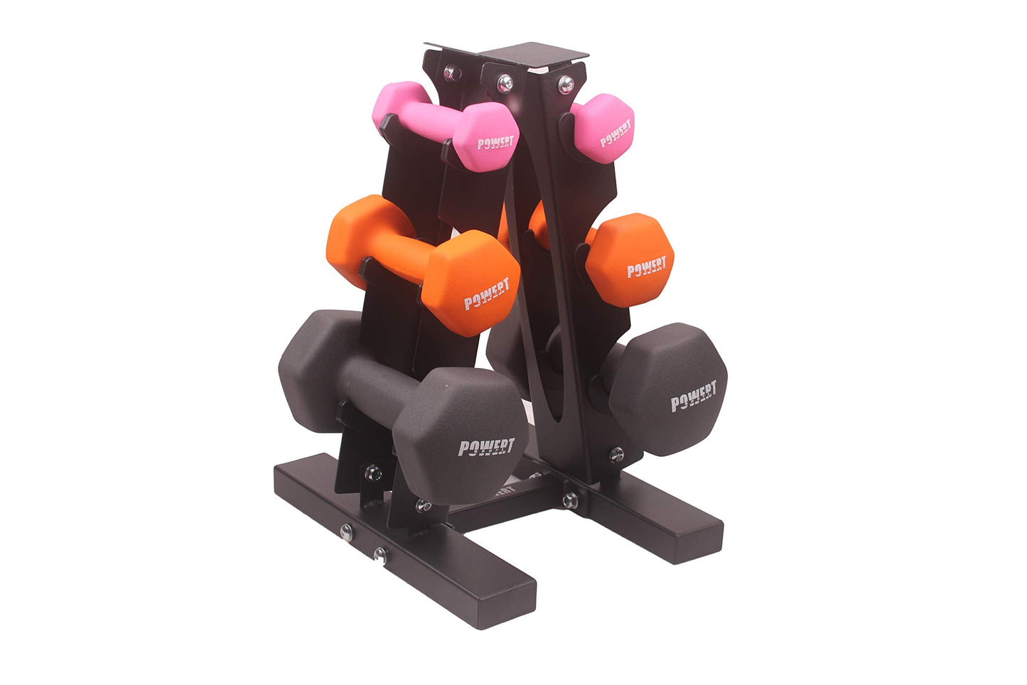 Dumbbell Rack Heavy Duty Steel Stand Weight Holder Rack for Dumbbells-3 Tier Rack (300lb Capacity)