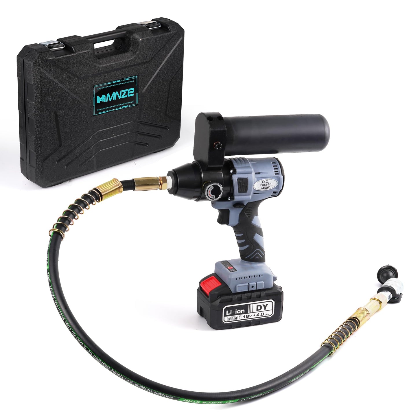 MMNZE Electric Hydraulic Pump 10000 psi, 200cc High Pressure Portable Manual Hydraulic Pump for Lifting Cylinder Puncher Crimper, Fitting ZG3/8