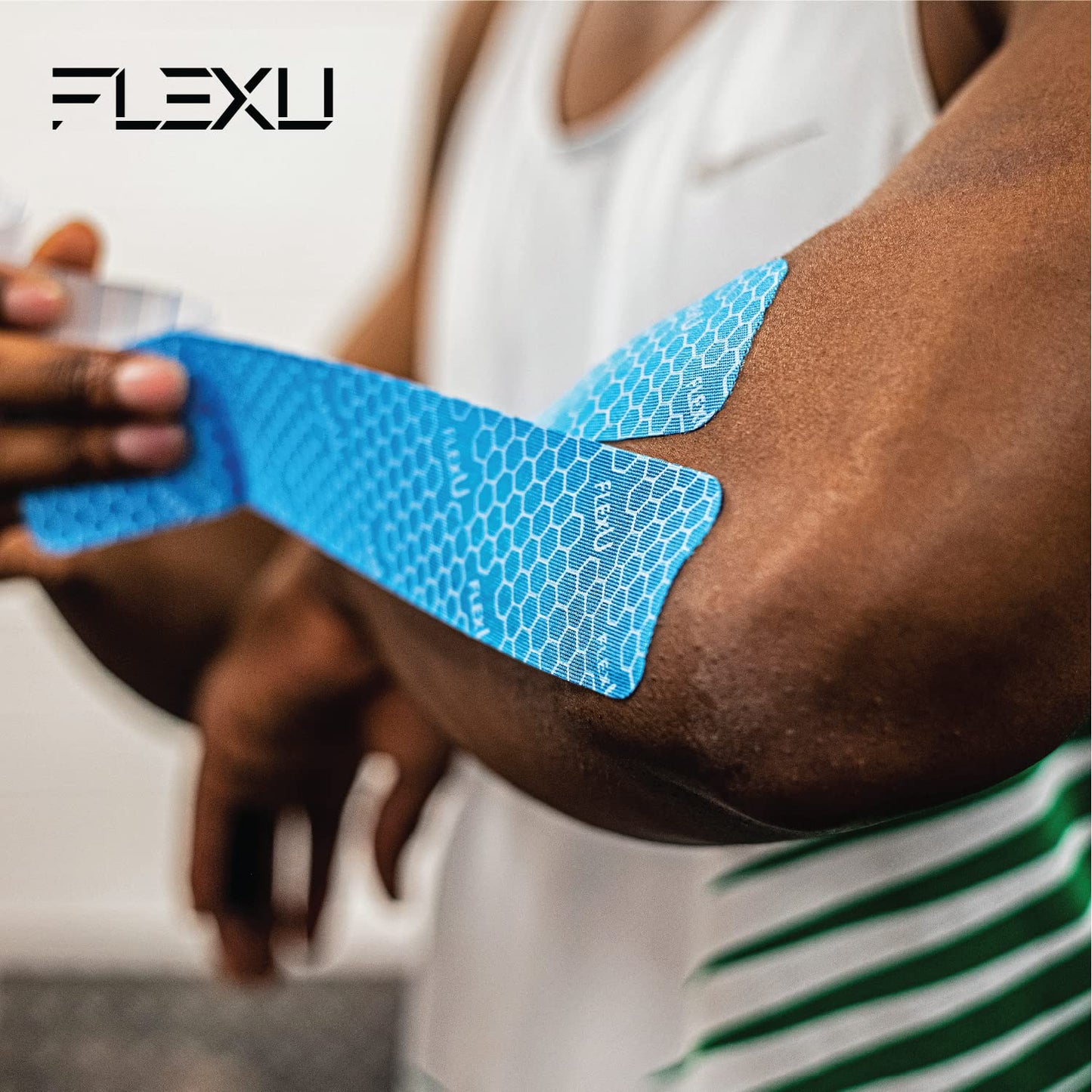 FlexU Kinesiology Tape Bulk Pack Continuous Blue