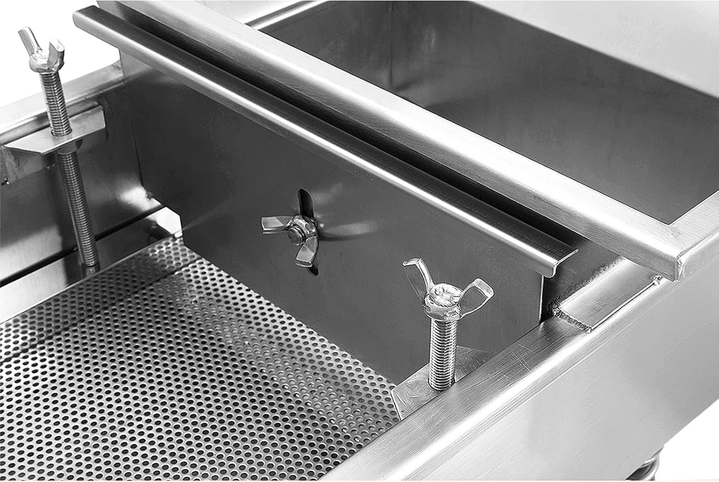 Automatic Commercial Vibrating Screens for Filtering Sand Soil, Straight Vibrating Sieve with 3mm Mesh Screen, Stainless Steel Electric Shaker for Chemical Industries Sand Soil (Electric Shaker)