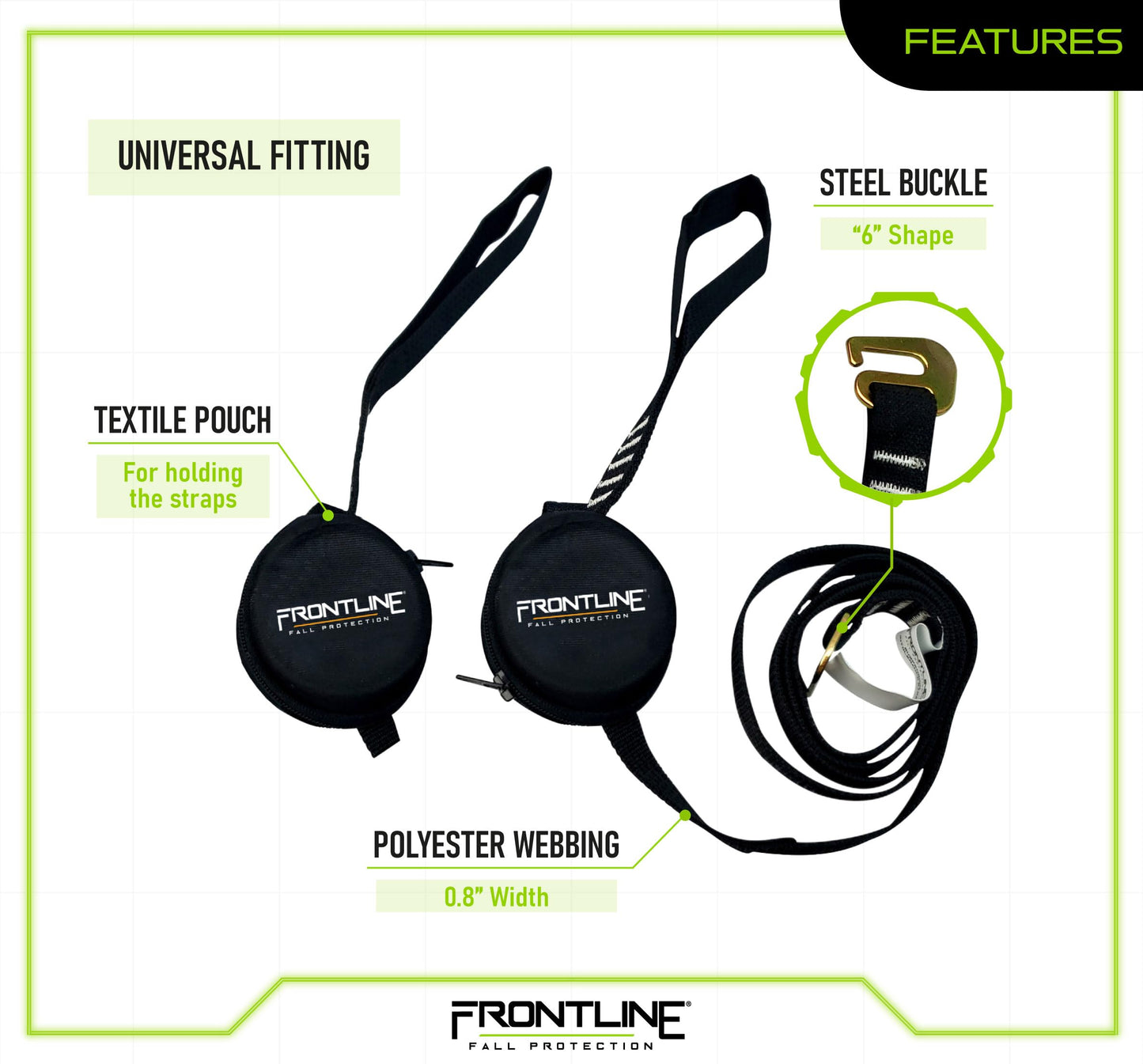 Frontline ACTR Universal Suspension Trauma Straps (1 Pack)