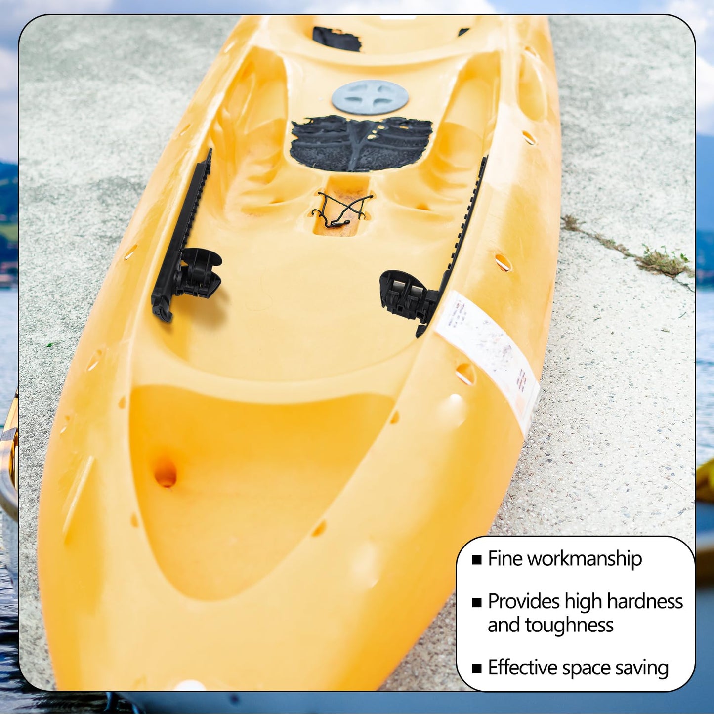 Ceenna 21 Inch Kayak Foot Rest Set - Adjustable Foot Pegs, Heavy-Duty Kayak Accessories for Paddling