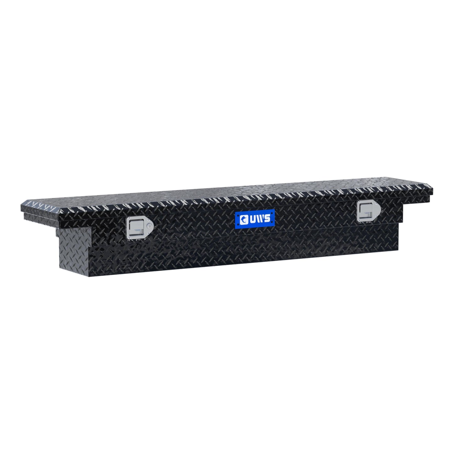 UWS EC10312 63-Inch Gloss Black Heavy-Wall Aluminum Slim Truck Tool Box with Low Profile, RigidCore Lid