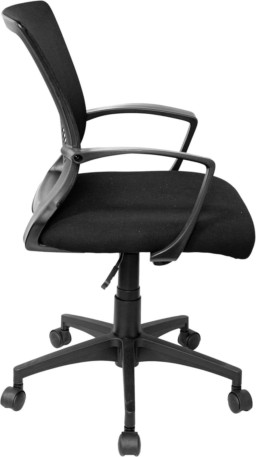 Techni Mobili Ergonomic Black Mesh Office Chair - Adjustable Height & Lumbar Support for Home Office