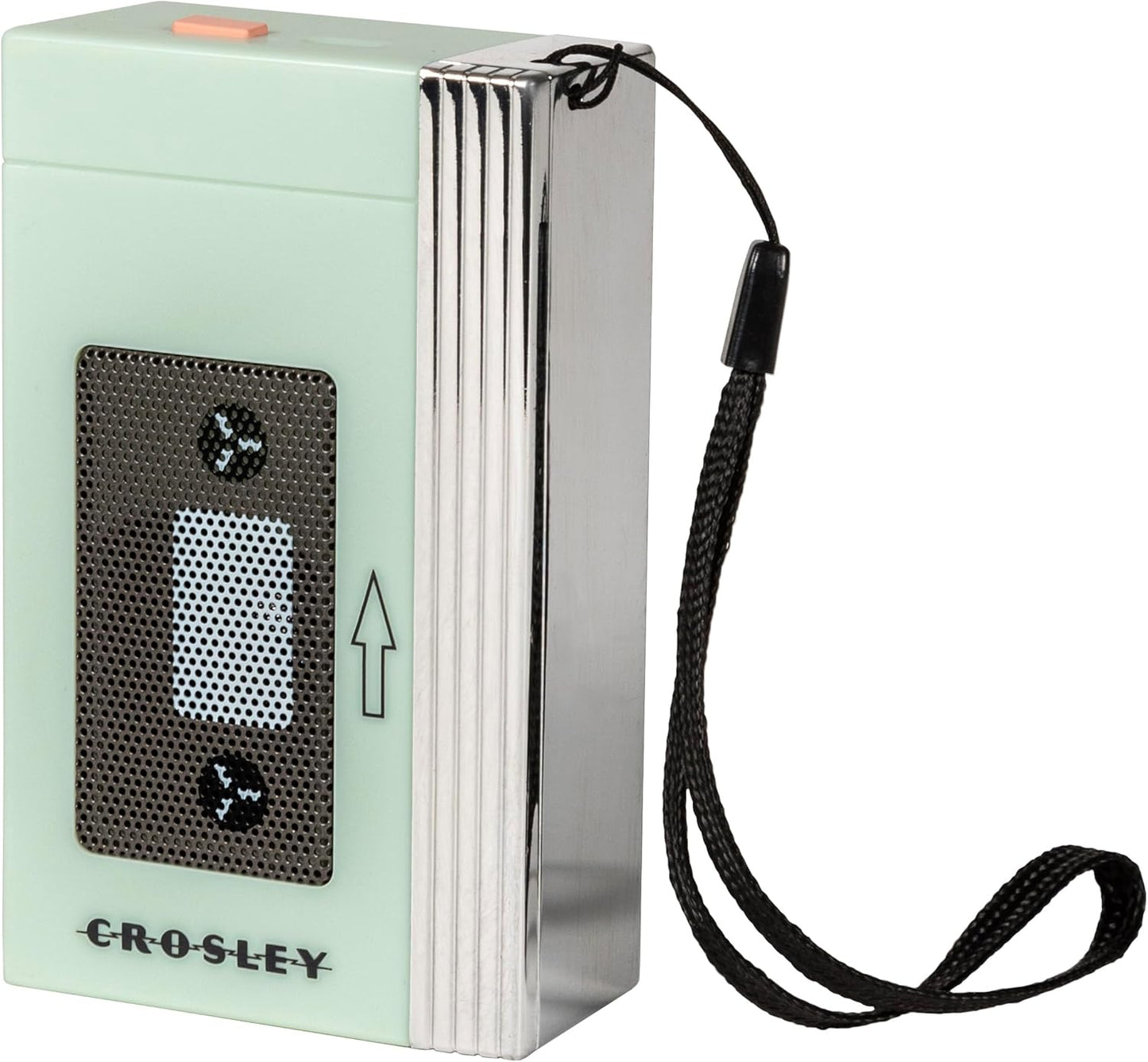 Crosley CR3047A-MT 80's Mini Retro Portable Bluetooth Speaker, Wireless with Microphone, Vintage, Mint
