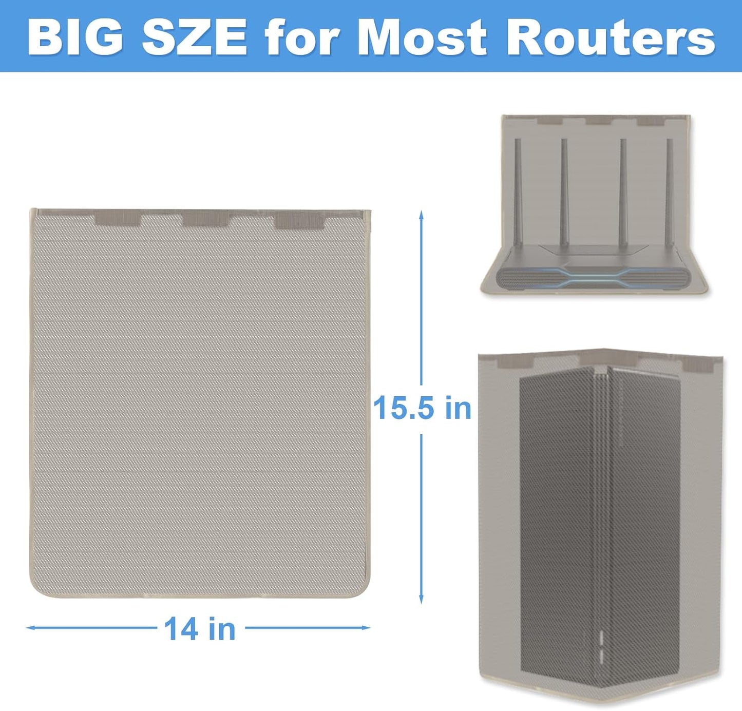 LOYDBDT 14"x15.5" WiFi Router Cover, Protection Shielding Cover, WiFi Router Guard for Home