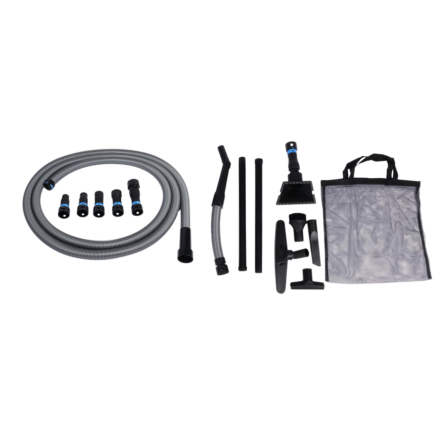 Premium Quick Click Multi-Brand Power Tool 7-Piece Dust and Fume Collection Set with 20 Ft. Hose and Wet/Dry Vacuum Accessories