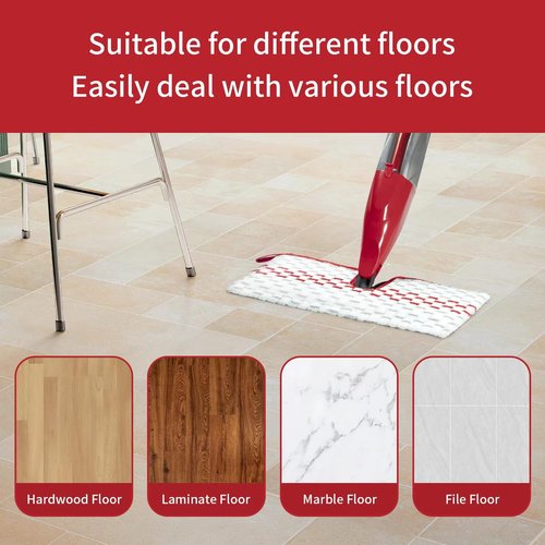 10 Pack Microfiber Spray Mop Pads Compatible with ProMist MAX Replace Head