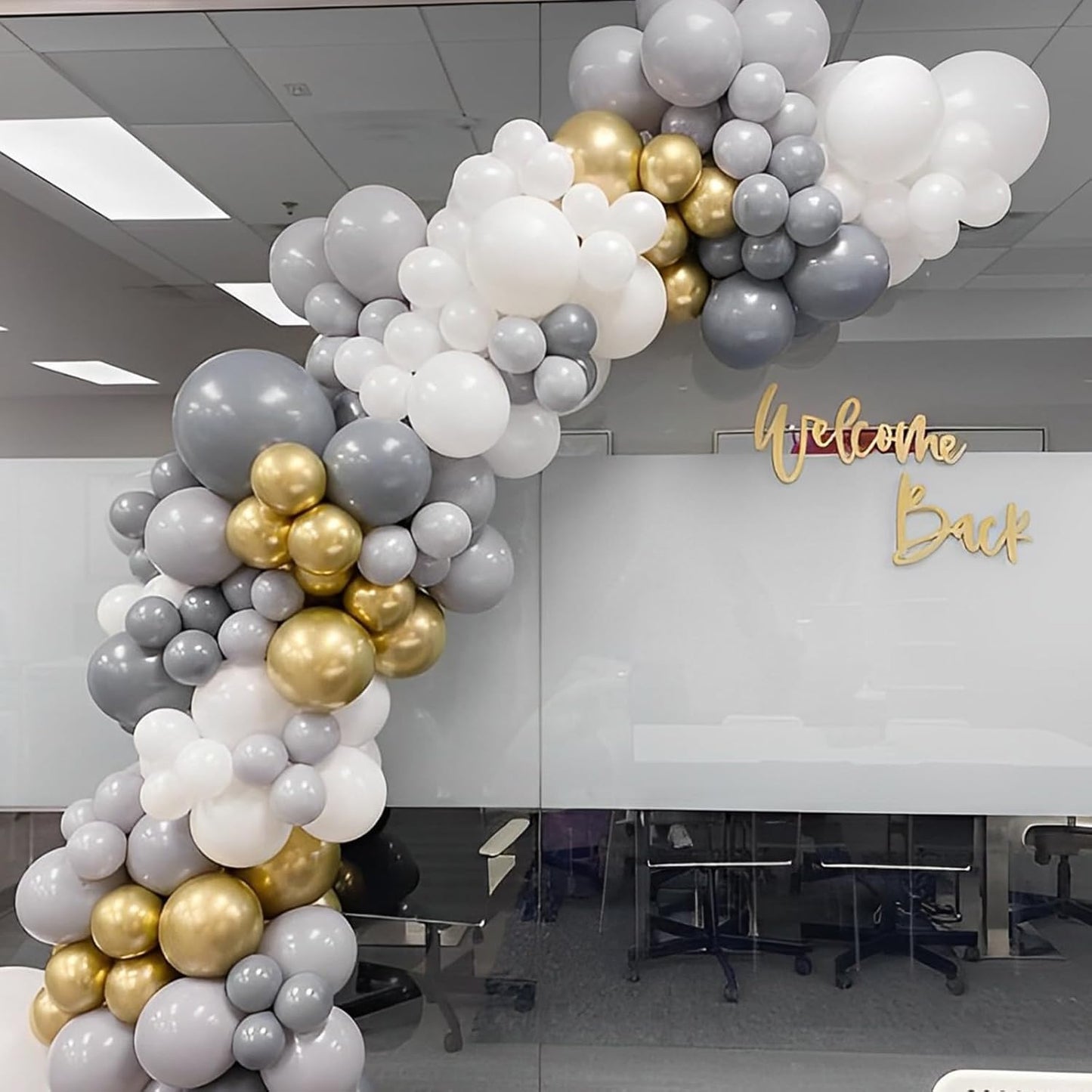 Voircoloria 110pcs Gray Balloons - 12 Inch Grey Latex Party Balloons for Celebrations & Events
