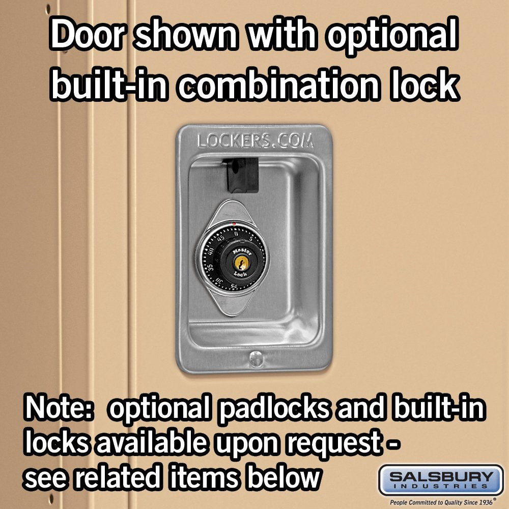 Salsbury Industries 62355TN-U Double Tier 36-Inch Wide 5-Feet High 15-Inch Deep Unassembled Standard Metal Locker, Tan Brown