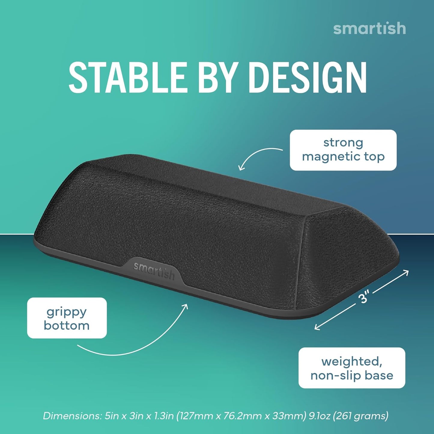 Smartish 6+ Magnetic Cord Holder - Bigger Cable Wrangler Organizer with Magnet Clips for Charger Management on Desktop