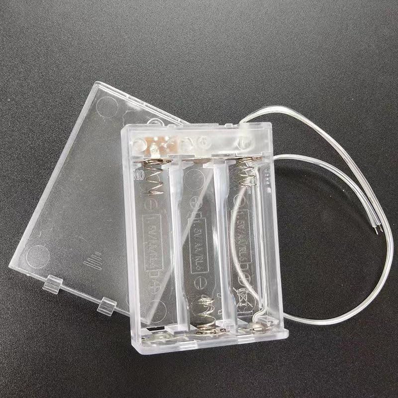 BKAEIMSTWR 3 Screws,3 1.5V x AA LED String Battery Holder and x AA Battery Holder and Switch for LED String Light