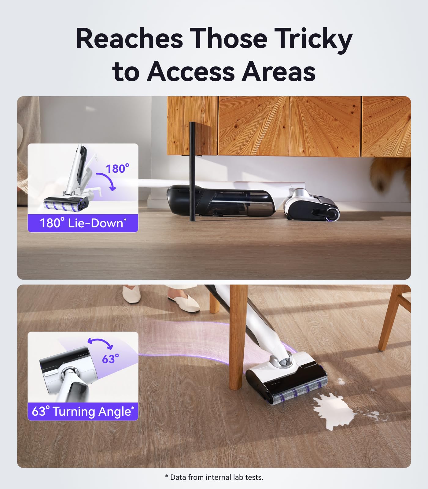 NARWAL S30 Wet Dry Vacuum Cleaner with 20000Pa Suction, 176°F Self-Cleaning, Heated Drying, Disposable Waste Bag, Tangle-Free, Cordless Vacuum Mop for Hard Floors & Edge Cleaning, Easy to Use