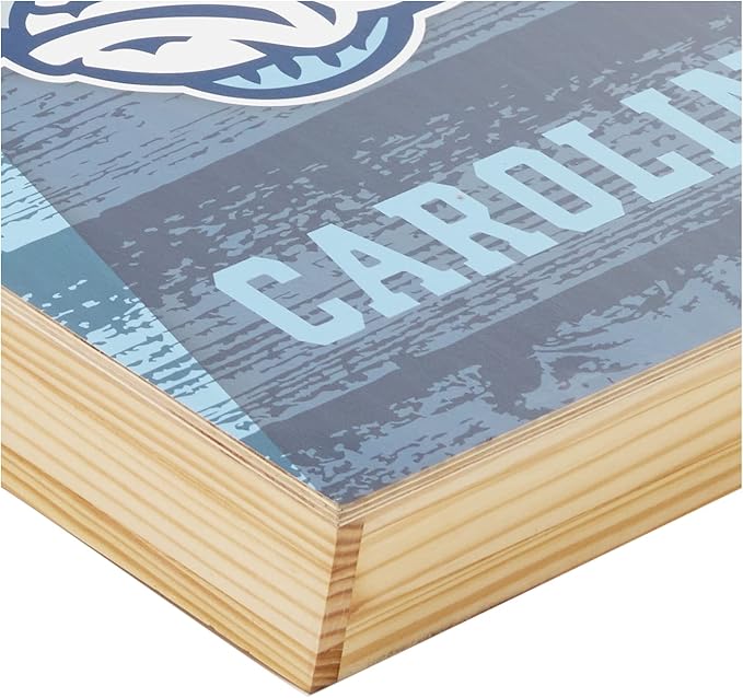 Wild Sports NCAA College 2' x 4' Wood Direct Print Tournament Cornhole Set, 8 Bean Bags, Vintage Triange Design - Tailgate, Outdoor, Backyard