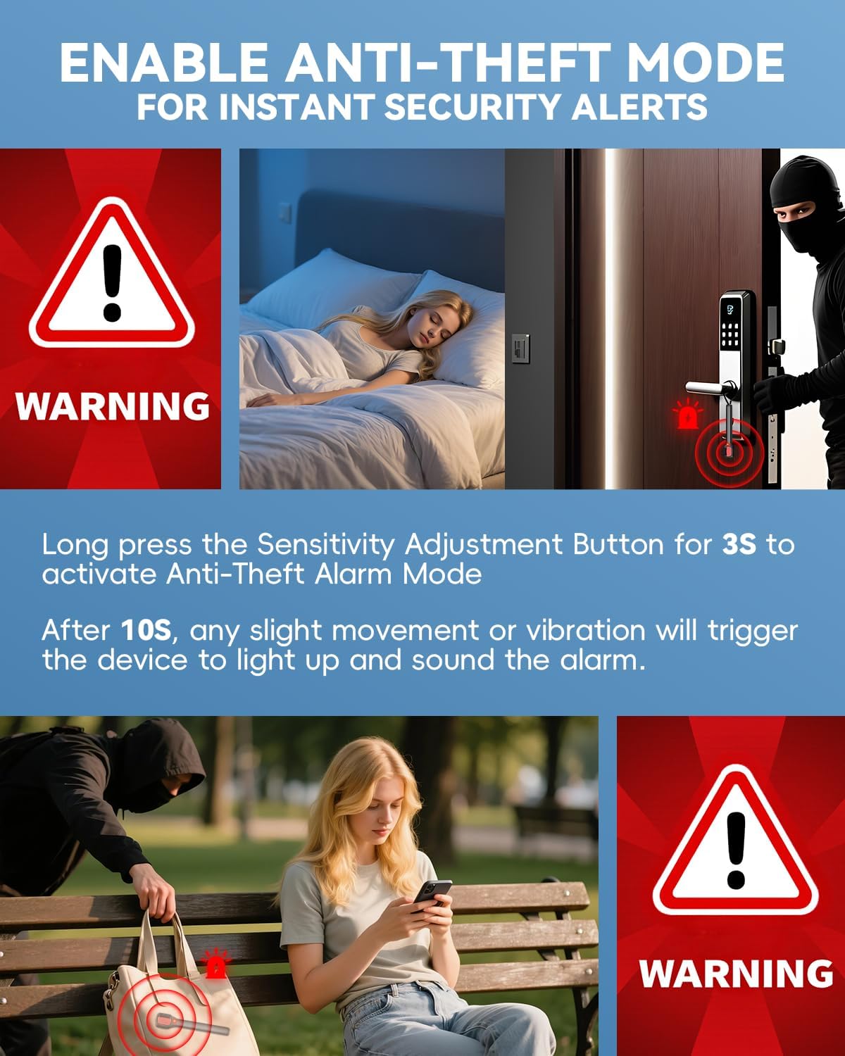 WSEF.R 7 4 Hidden Camera Detectors with Viewfinder Bug Detector & Spy Camera Finder, Perfect for Hotels, Car, Travel