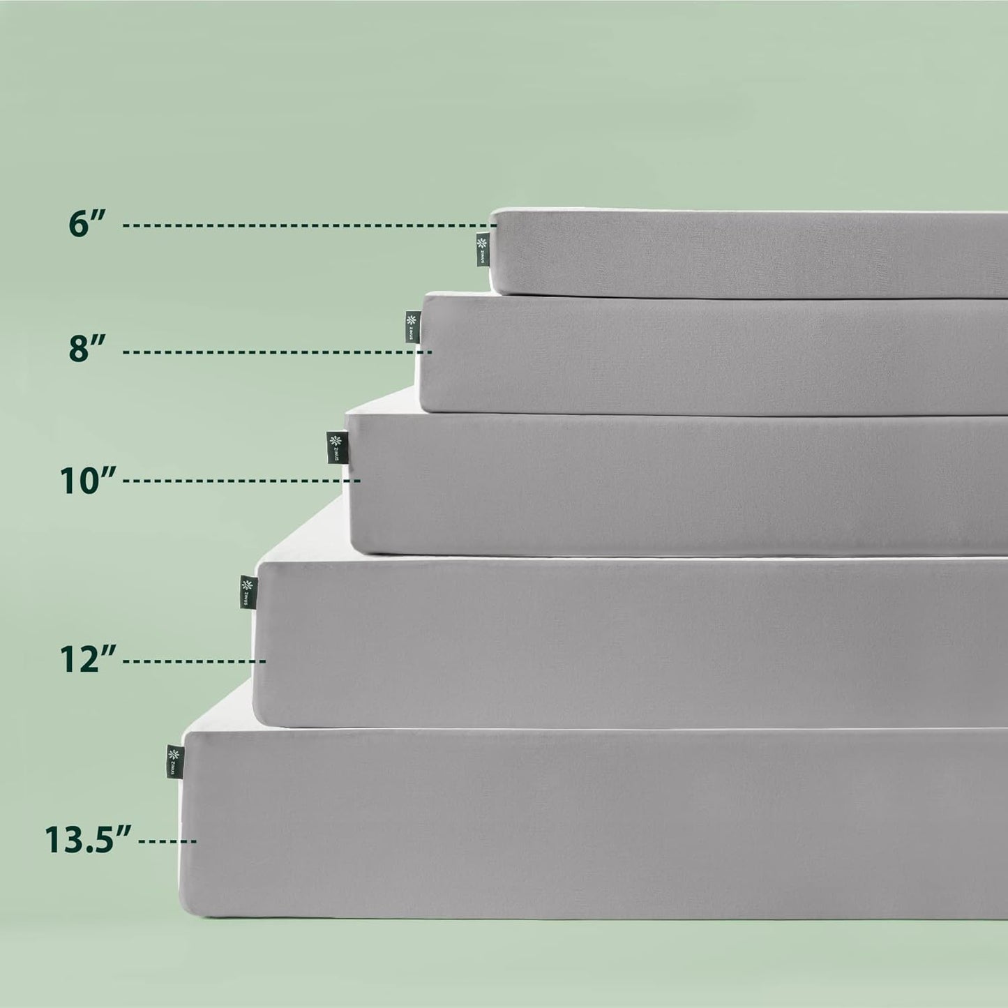 Zinus 8 Inch Twin Foam Mattress - Cooling Comfort with Certified Safe Materials