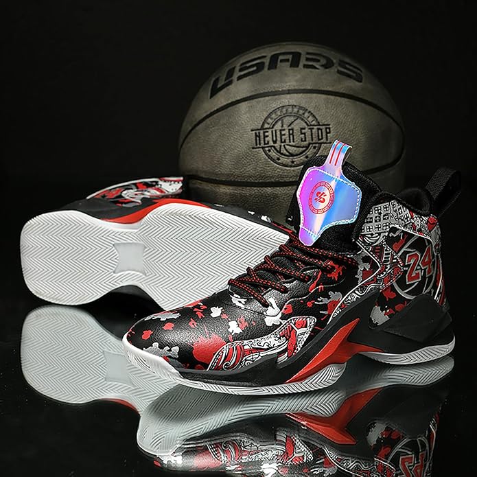 Boys Basketball Shoes Breathable Indoor Athletic Shoes Youth Outdoor Fashion Sneakers Comfortable Basketball Shoes for Girls
