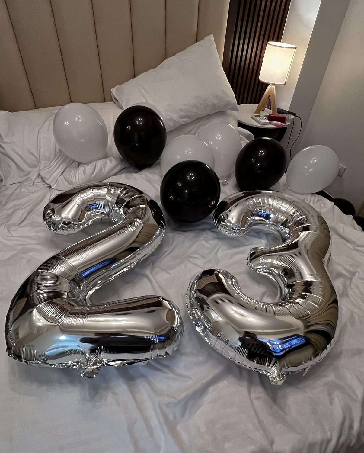 Silver Number 60 Balloon - 40 Inch Metallic 60th Birthday Decoration for Men & Women