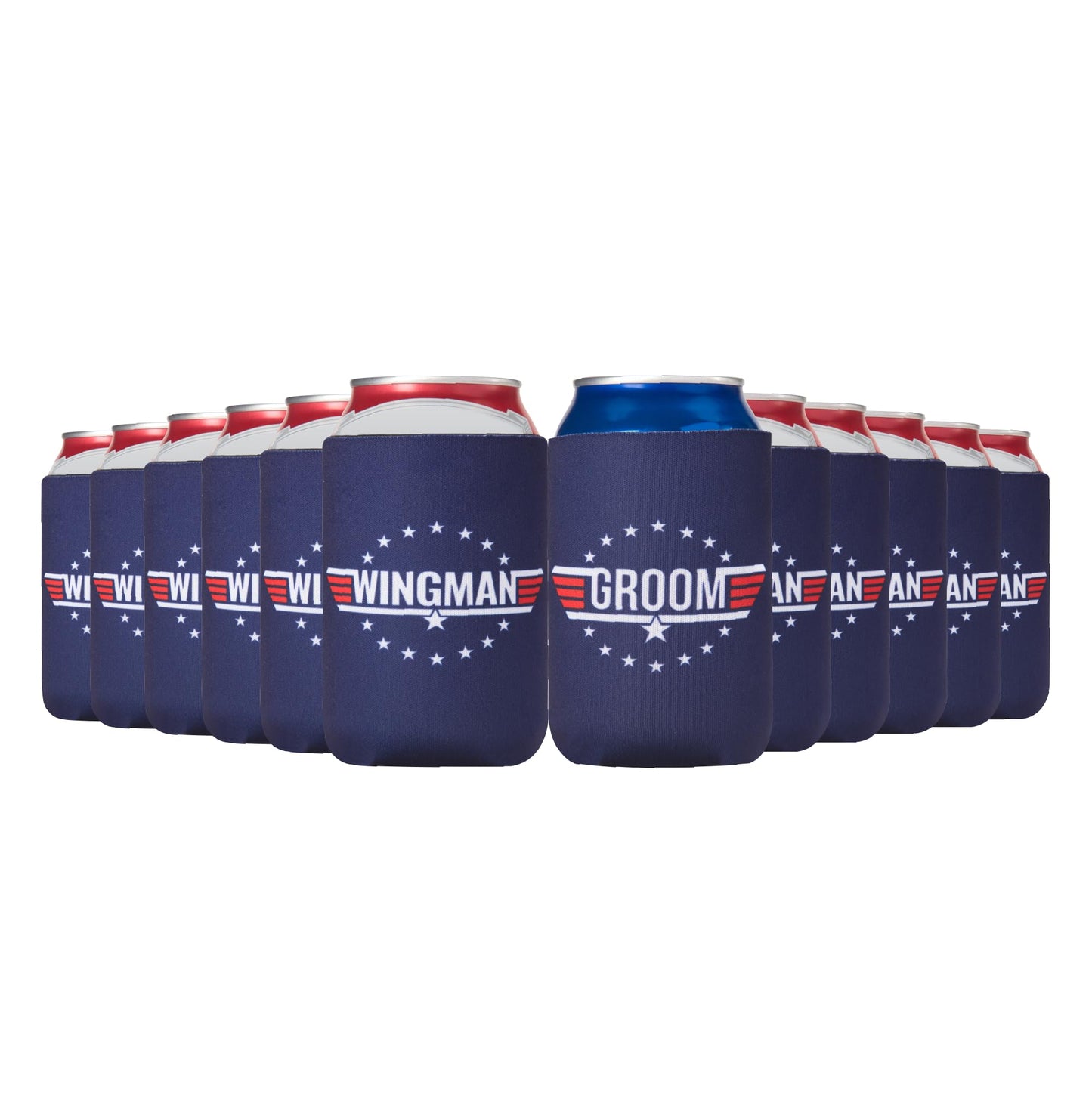Bachelor Party Favors Can Coolers (12 pack) Groomsman Gift for Wedding I Team Groom Gifts | Wedding Party Favors