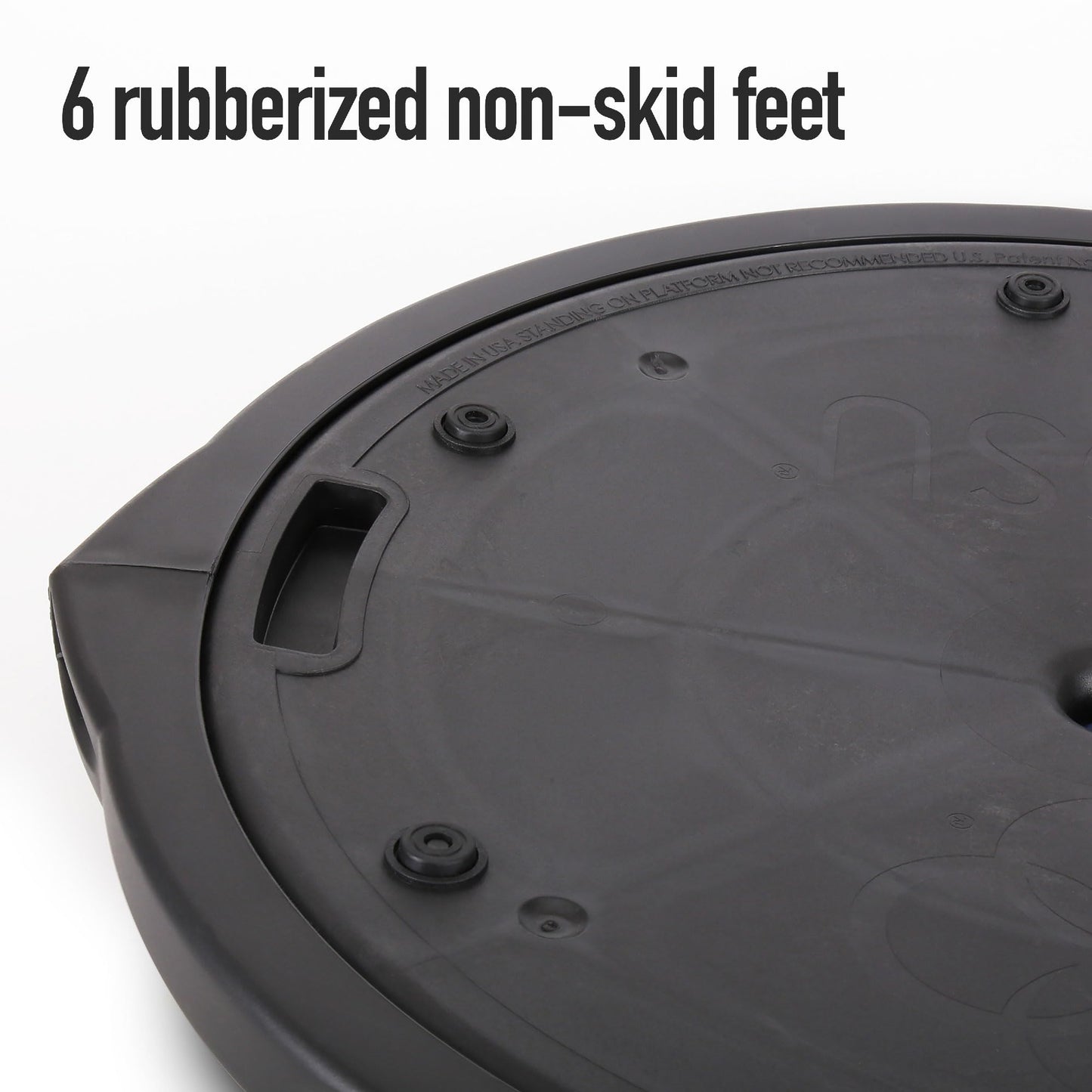 BOSU Nexgen Balance Trainer, Half-Ball Training Equipment, 65 cm Diameter, 300 lb Capacity - Burst-Resistant Stability Exercise Tool w/ Non-Slip Base, Includes Hand Pump, Commercial-Grade