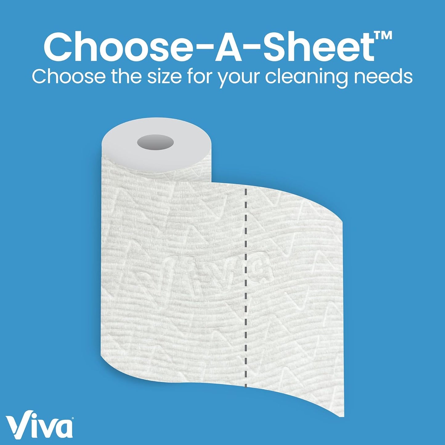 Viva Multi-Surface Cloth Paper Towels - 24 Double Rolls | 110 Sheets Per Roll for Ultimate Cleanliness