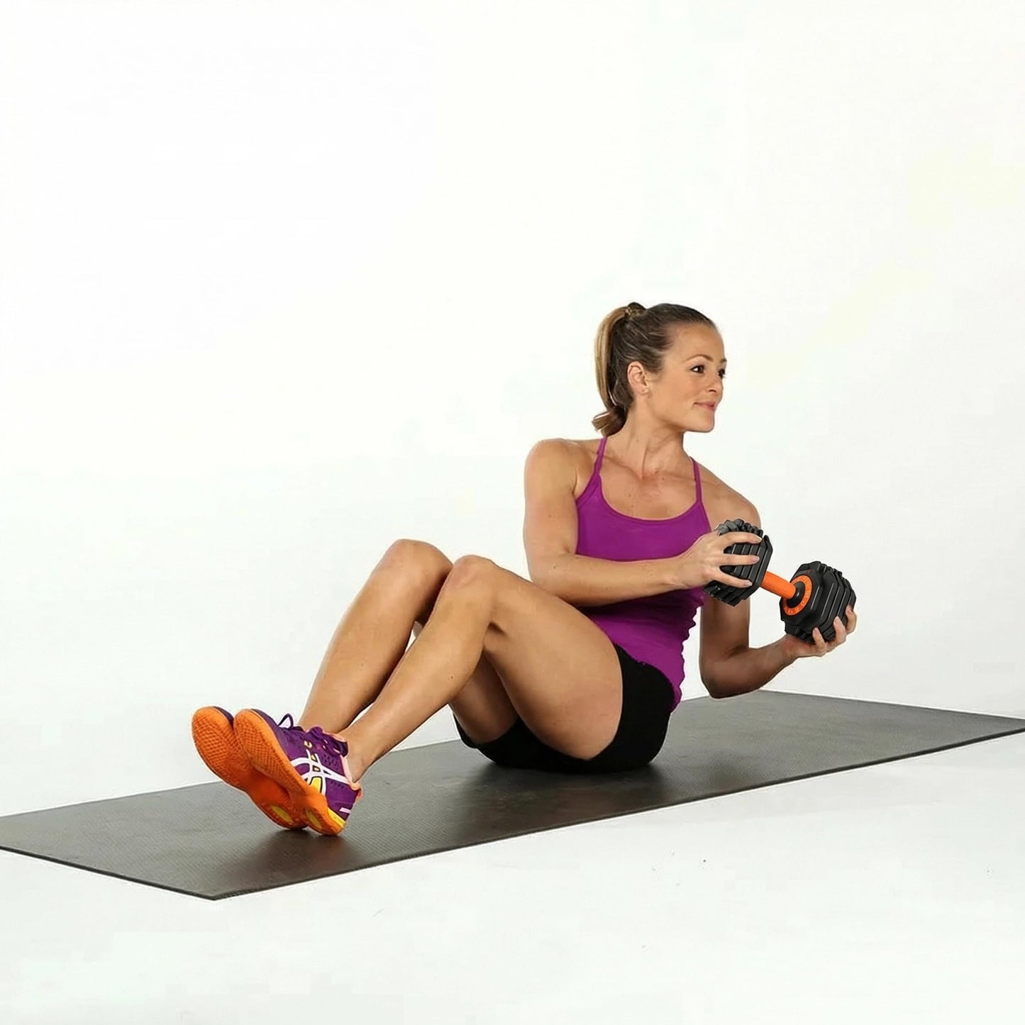 Single Adjustable Dumbbells 25LB, Adjustable Dumbbell for Home Gym Workout