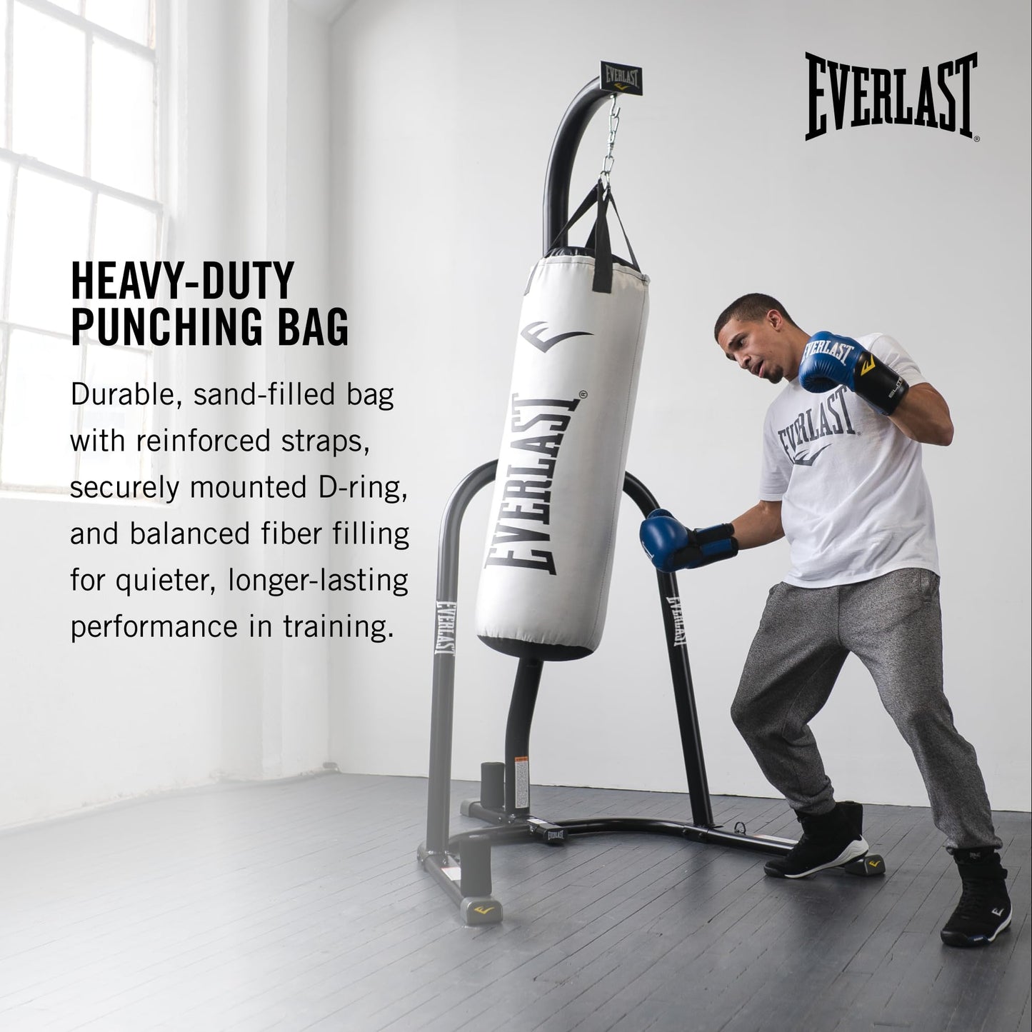 Everlast Elite 2 Heavy Bag (White | 80 lb)